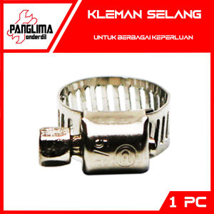 Klem Selang Stainless Steel Ukuran 1/2-5 Inch-Inci " Pengencang-Pengikat-Kleman Hose Clamp Air-Gas-Kompor Stainles-SS
