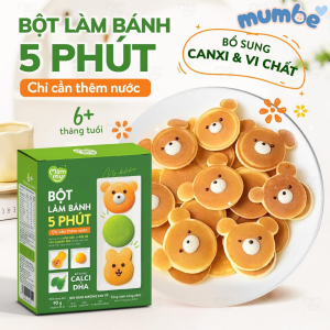 Bột làm bánh trộn sẵn Mămmy cho bé 6 tháng bánh Crepe Pancake PannaCotta Pudding và Bột làm váng sữa