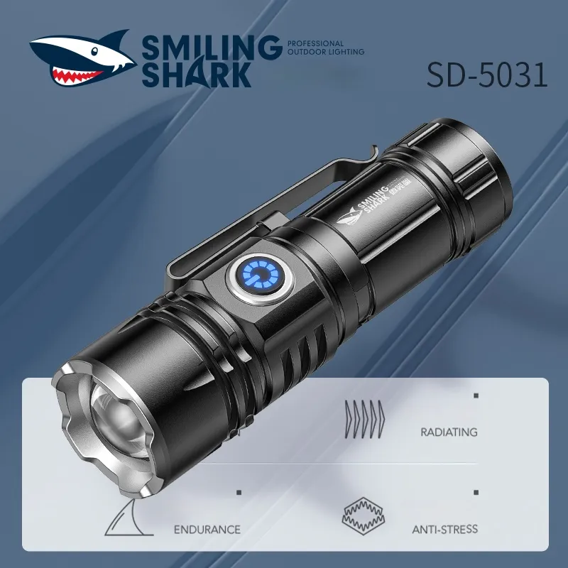 Smilingshark Original Flashlight Sd1033 Super Bright Torch Light