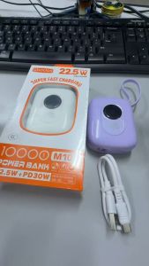 🔥Local Delivery🚚🔥abodos M10 Fast Charging Power Bank 10000mAh PD30W Type-C 22.5W Quick Charge Built-in Cable QR Code