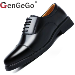 Brand GenGeGo( 3 Days Delivered COD)Summer New Leather Shoes Mens Youth Korean Version British Fashion Wedding Shoes Trendy Mens Shoes Mens Business Shoes Casual Shoes