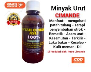 Minyak Pijat Cimande 200 ml / Minyak Urut Cimande Asli / Minyak Cimande