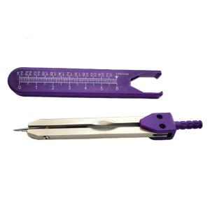 ECG Divider Professional Advanced Stainless Steel EKGCalipers With Protective Cover Ruler Measure Divider