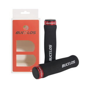BUCKLOS Handle Grip for MTB Hand Grip Shock-absorbing Anti-slip High Density Sponge Bicycle Grips with Lock On