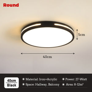 LANTU Ceiling Lights Modern Design Center Light For Ceiling Aisle Ceiling Light Tri Colors Home Lighting Led Surface Mounted Ceiling Lamp Led Lights For Room At Night For Bedroom Living Room Corridor Light Balcony Lights