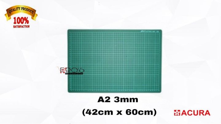Cutting Mat / Rubberized Mat A2 3mm (42cmX60cm) | Lazada PH