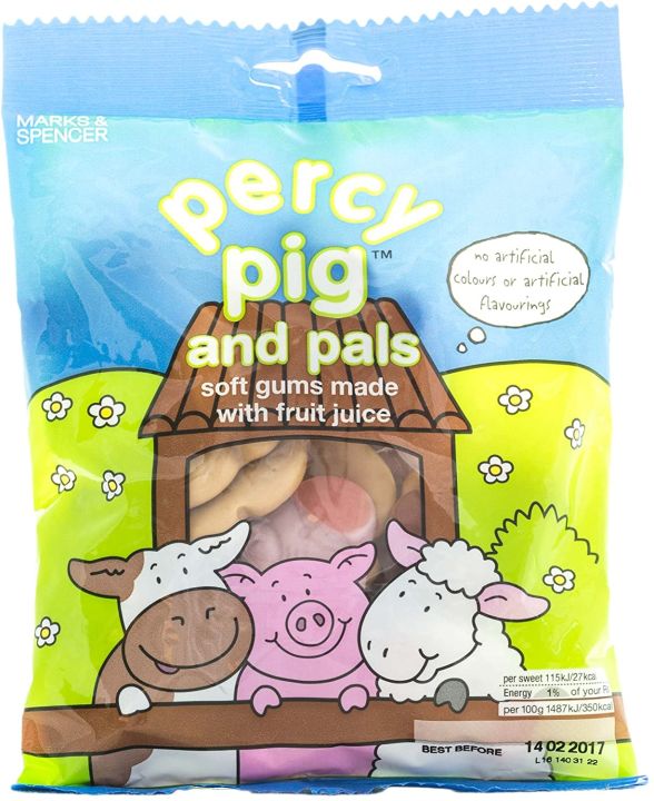 M&S Percy Pig And Pals Soft Gums Made with Fruit Juice 170g x1 Marks ...