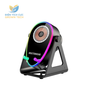 Loa Bluetooth H68 cảm ứng kiêm sạc không dây loa mini âm thanh rõ bass ấm đèn LED pin lâu tiện lợi đa năng