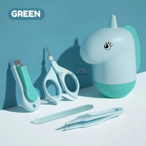Baby Nail Care Set with Cute Case Baby Nail Clippers Scissors Nail File & Tweezers Baby Manicure Kit and Pedicure kii for Newborn Infant Toddler Unicorn Design