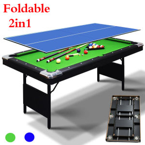 6 feet 7 feet indoor folding pool table free installation of table tennis table 2 in 1