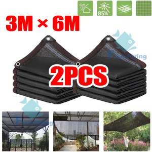 B1T1 Anti-UV 90% Sunshade Net Outdoor Garden Net Farm Net Greenhouse Net Sunscreen Sunshade Waterproof Black