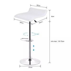 Black Bar Chair Stool Adjustable Height Swivel Kitchen Bar Counter Chair High Chair Bar Unique style Bar Stool Lifestyle Pierson Air Lift Adjustable Bar Stool