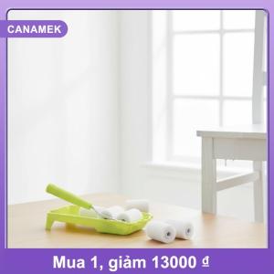 【CANAMEK】 6 cái sơn Con lăn Kit 2 inch bọt mật độ cao bao gồm sơn khay lót cho khu vực nhỏ cảm ứng lên và góc sơn
