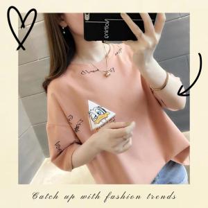 LH.Bigsize ไซส์ใหญ่เสื้อยืดแขนสั้นแฟชั่นน่ารักการ์ตูนเกาหลี เสื้อยืดลายเป็ดก๊าบบบใส่ได้ทุกโอกาส