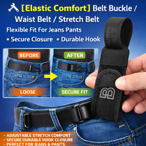 Elastic Lazy Belt Adjustable Waist Strap Metal Hook Closure Stretch Comfortable Belt Men Women Casual Wear