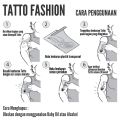 Tato Temporer Tribal Font Machine Sticker Z3. 