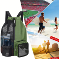 SG RumahHome® Nylon Drawstring Bag Waterproof Swim Backpack - Wet Dry Separate With Pouch Mesh Gym Beach Bag for Travel & Sport Lightweight. 