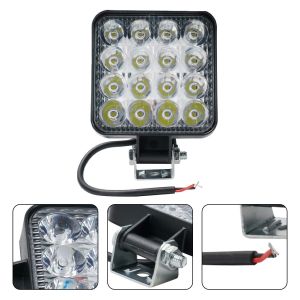 【EELHOE】 High Intensity 48W 16LED Cube Light Pod IP65 Waterproof For Reverse Daytime Running Off Road Tractor [Auto Parts][funny day]