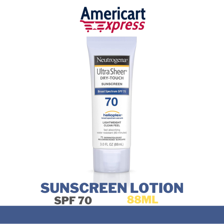 Neutrogena Ultra Sheer DryTouch Water Resistant and NonGreasy