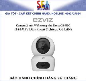 Camera 2 mắt Wifi trong nhà Ezviz CS-H7C (4+4MP / Đàm thoại 2 chiều / Có LAN)