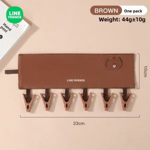 100% Authentic Line Friends Travel Accessories Clothes Hanger Foldable with Anti-slip and Traceless Shoulder Angle Portable Multi-function Travel LFB260/LFB284