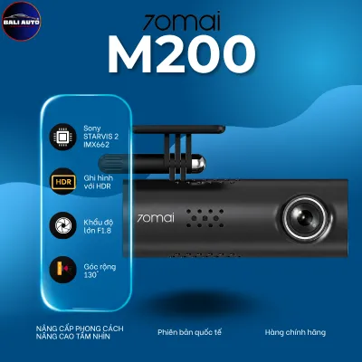 Camera hành trình 70mai M200 bản quốc tế chính hãng ghi hình1080P với HDR cảm biến ảnh Sony STARVIS2 điều khiển bằng giọng nói