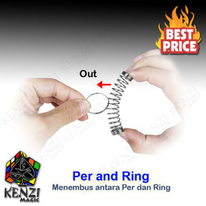 Alat Sulap Metal Puzzle Per and Ring Brain Puzzle - KZ221