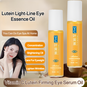 🔥【Vitamin C Lutein Firming Eye Serum Oil】叶黄素维生素C眼部去皱淡纹精华油 Lutein Anti-Wrinkle and Light-Line Eye Essence Oil Replenishing and Tightening Eye Area Lightening Eye Line Essence