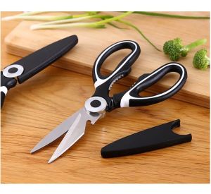 Gunting Dapur Sarung Jumbo Premium / Gunting Ayam Ikan Daging Stainless Steel / Gunting Premium Sarung Stainless / Gunting Daput Kuat Tebal Tajam