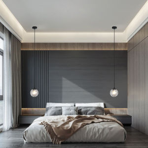 Modern  Pendant Light  Nordic Round Ball Chandelier Lighting with Glass Lampshades Hanging Lamp for Bedroom Living Room Dining Room Kitchen Coffee Long bar