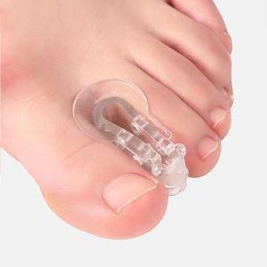2Pcs=1Pair Toe Orthosis Clip Adjuster Thumb Hallux Valgus Overlap Separators Toes Bunions Corrector Pads