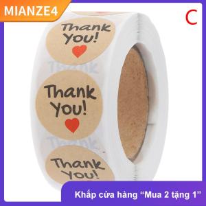 [COD] MIANZE4 500 cái Cảm ơn bạn dán con dấu nhãn Vòng giấy nhãn sticker cho trang trí