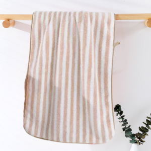 𝓗𝓖 High Quality Cannon 35*75cm Premium Soft Microfiber Stripe Absorbent Bath Towel Face Towel Stripe towel for adult kids baby sale thick Plain color Thick Soft Microfiber Absorbent Coral Fleece Washcloth Face Towel Hand Towel Beach Towel
