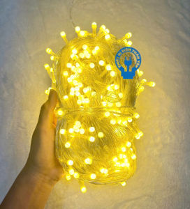 Dây đèn led fairy light 40M/100M bóng Q8 đục chớp nháy đủ kiểu trang trí nhà cửa lễ Noel Tết v.v...