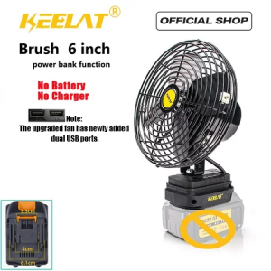 KEELAT 5/6/8/10 Lithium Battery Fan Tagahanga Rechargeable Mini/Hand-Held Fan Portable Camping Fan