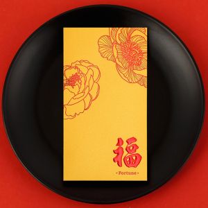OKKFINE 10PCS/Set Lucky Red Envelopes Blessing Personalized Year Red Packets Celebration Creative Cash Gift Envelopes Spring Festival