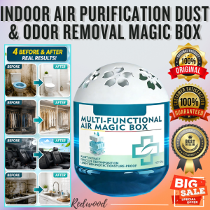 Best Seller DUST REMOVAL MAGIC BOX | Multi-Functional Air Magic Box Deodorizer & Moisture Absorber | Automatic Dust-Collecting Vacuum Cleaner | Effective Decomposition& Mold Proof Air Freshener | Dust Removal and Odor Eliminator with Plant Based Formula
