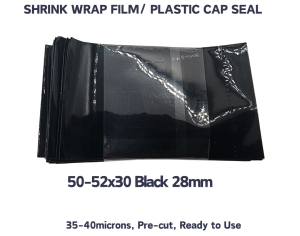100pcs Shrink Wrap Plastic Packaging / Shrinkable Plastic Sealer Tape Cap for Container Lapad / Longneck