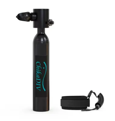 Chikadiv Mini Lặn Scuba Tank 0.5L Xách Tay Lặn Tank Cho Lặn Thuyền Sửa Chữa Lặn Với Ống Thở Du Lịch Bơi Quà Tặng Cho Phụ Nữ Người Đàn Ông