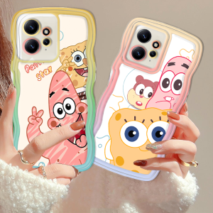 (Lokal Ready) Xinyu Casing hp Xiaomi Poco M3 Pro Poco M3 Poco X3 NFC Poco X3 Pro Cartoon Patrick Spongebob double-paneled Wave Edge TPU Phone Case