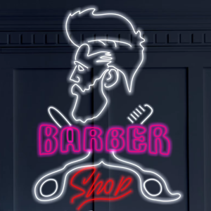 Dimmable Barber Shops Illuminated Hair Salons Business Store LED Light for Barber Shop for Barbershop Led Signs