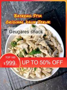 SERBA 2 RIBUAN SAJA BASRENG STIK PEDAS DAUN JERUK BASRENG STIK PEDAS ORIGINAL BASRENG STIK ORIGINAL DAUN JERUK BASRENG BEST SALLER PALING LARIS SNACK BASRENG CEMILAN BASRENG MAKANAN BASRENG