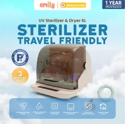 Emily UV Sterillizer & Dryer 6L 60W Low Watt / Sterillizer Baby / Sterillizer Botol Bayi / Pengering