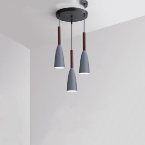 YHLAMP Nordic Postmodern Minimalist Restaurant Small Chandelier Creative Personality Bedroom Bedside Stairs Three-Headed Iron Lamps
