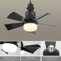 Kitchen Ceiling Fan Light Modern Dimmable Ceiling Fan with Remote Control and Led Light Low Profile Reversible Blades Super Bright E27 Base Top. 