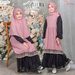 Baju gamis anak perempuan alura/baju gamis brokat/baju gamis anak 5 tahun cewek/baju gamis anak perempuan 2024