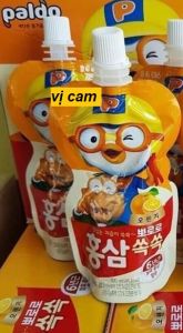 Nước hồng sâm trái cây pororo đủ vị cho bé (Cam nho táo)