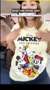 ✅ 【220G 100%Cotton】UTKorean retro snoopy print oversized white T-shirt women #0110 .C