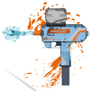 Electric Uzi Gel Ball Blaster - Eco-Friendly Automatic Water Bead Blaster for Outdoor Games for Kids (Assorted Color)