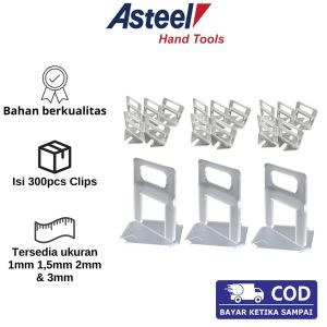 1mm 15mm 2mm 3mm Paket Klip Tile Spacer Leveling System Alat Perata Pasang Ubin Keramik